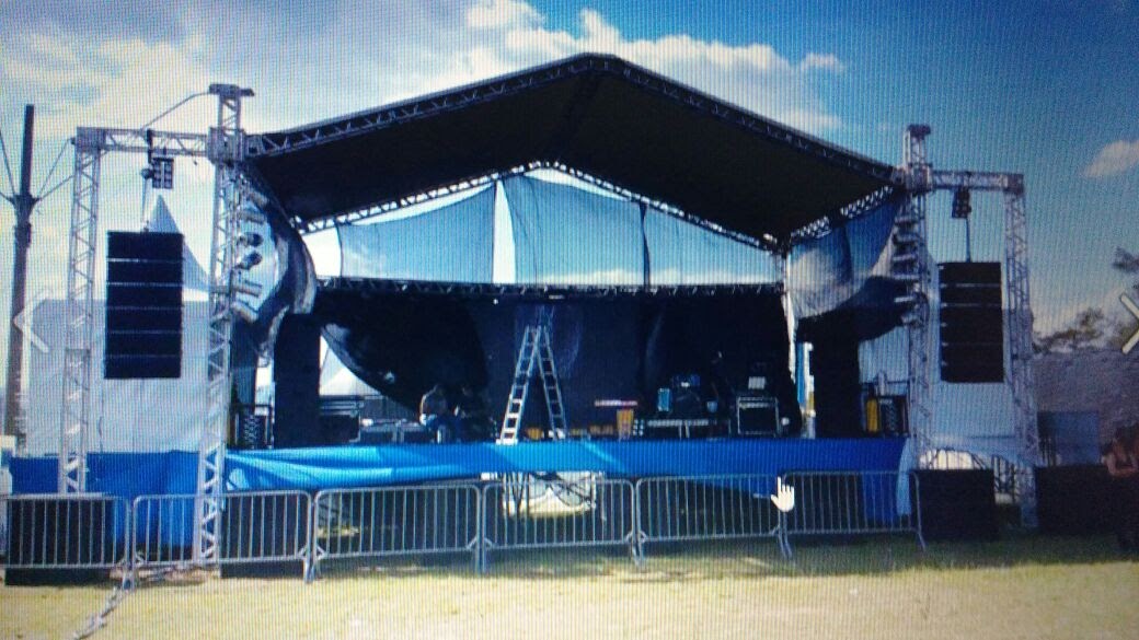 Palco 12x8 com Cobertura